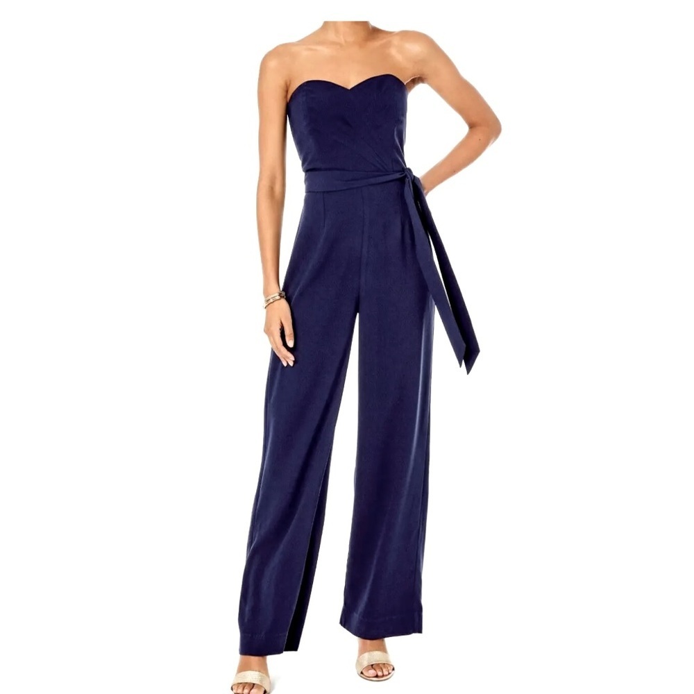 NWT Lily Pulitzer Kyle Jumpsuit Size 0 True Navy